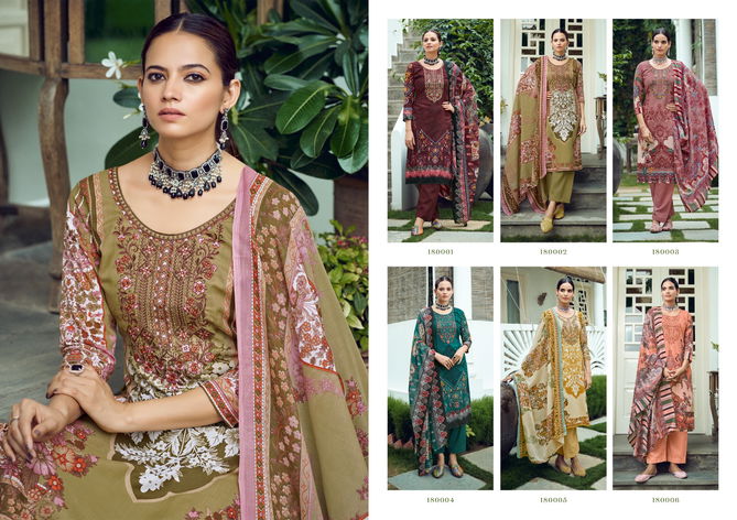 Selena By Kesar Embroidery Lawn Cotton Dress Material Wholesale Shop In Surat